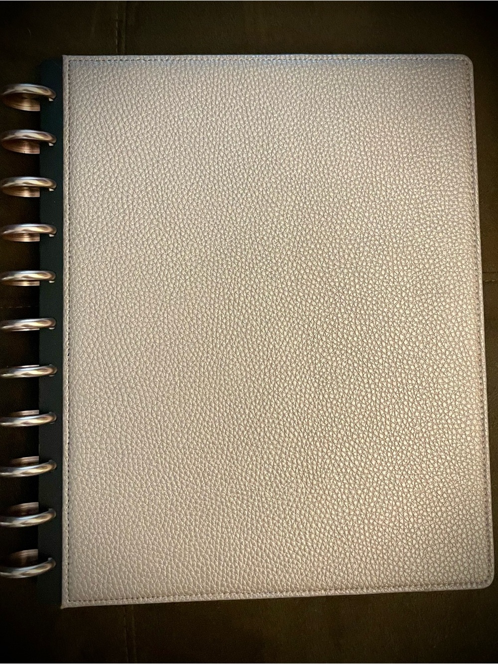 TUL disc-bound notebook package - rose gold leather